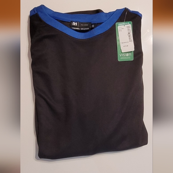 Simons - Colour block piqué T-shit - Picture 3 of 4